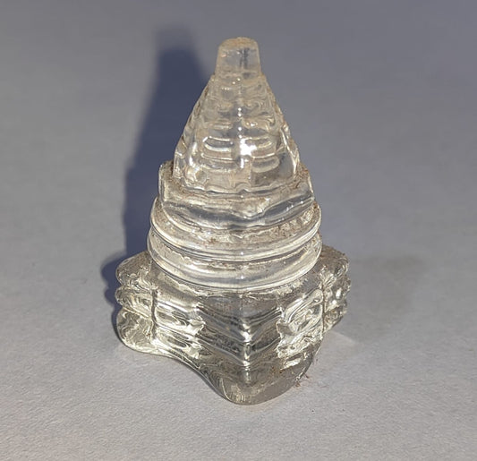 Crystal Quartz {Sphatik} Shree Yantra (13.13gm)