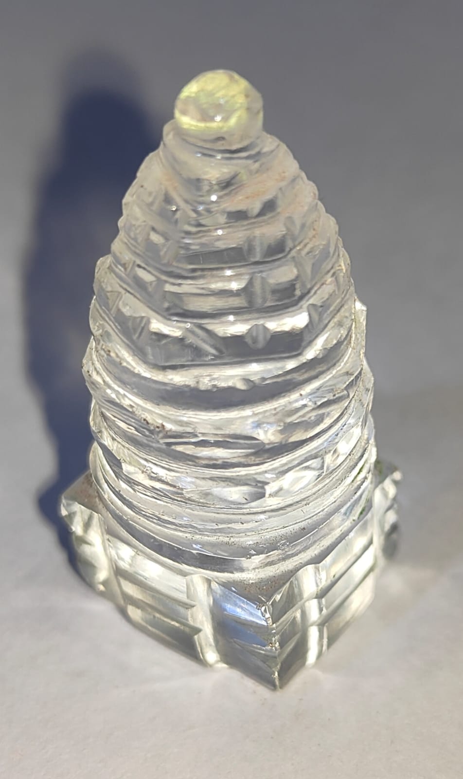 Crystal Quartz {Sphatik} Shree Yantra (19.27gm)