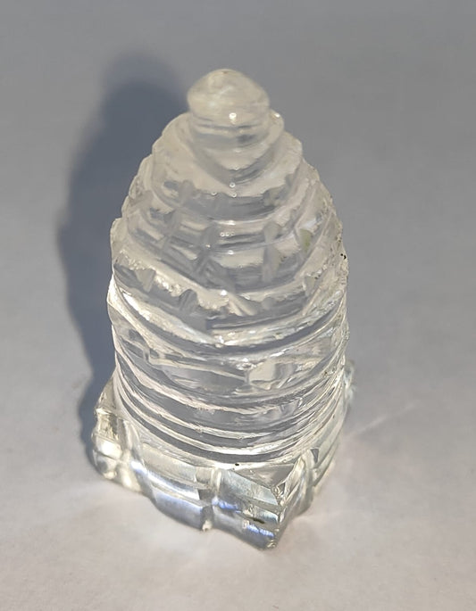 Crystal Quartz {Sphatik} Shree Yantra (23.21 gm)