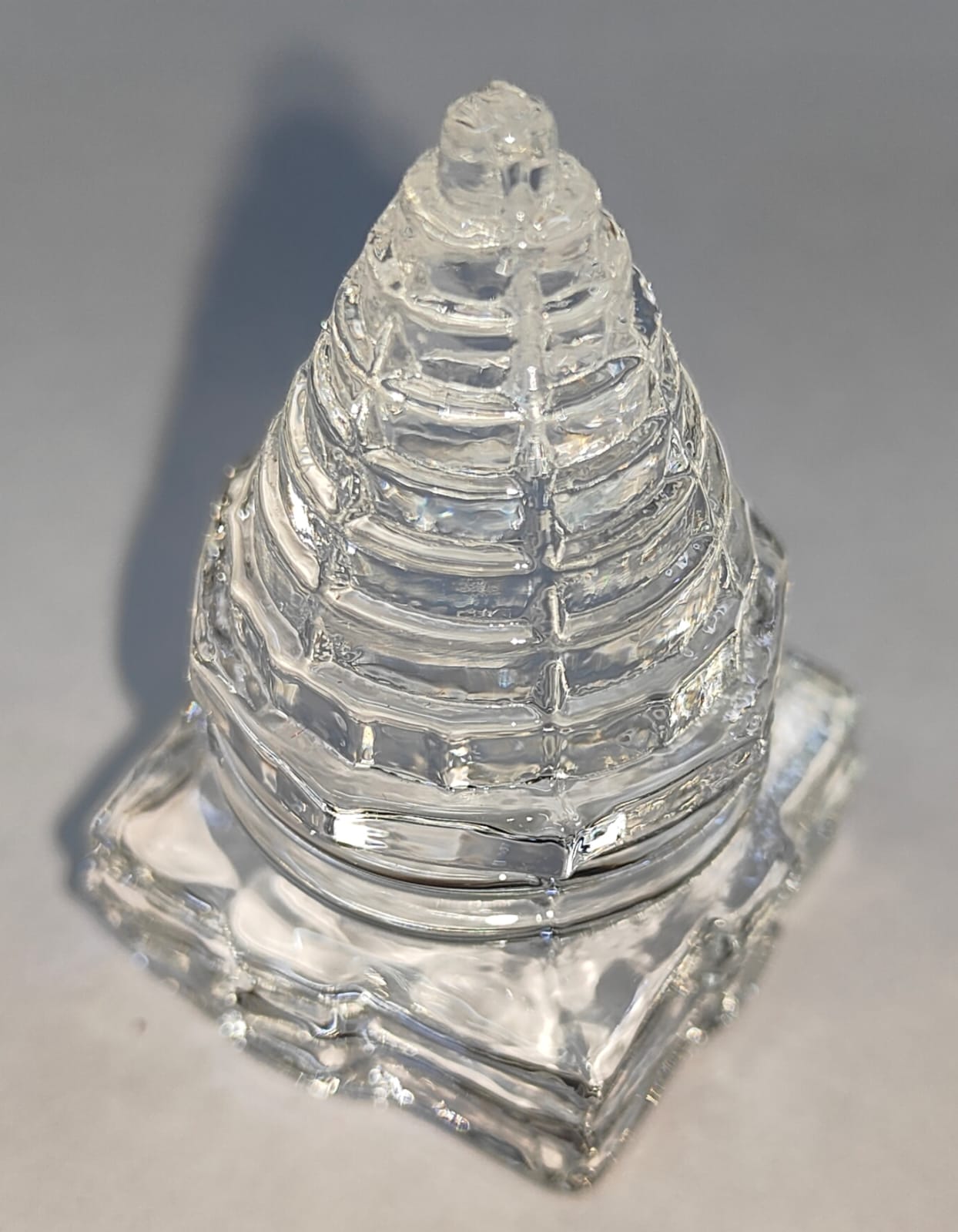 Crystal Quartz {Sphatik} Shree Yantra (40.43gm)